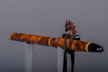 Honduran Rosewood Burl Native American Flute, Minor, Mid A-4, #J42F (2)